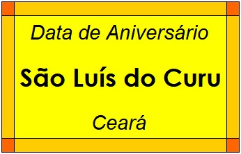 Data de Aniversário da Cidade São Luís do Curu