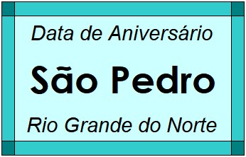 Data de Aniversário da Cidade São Pedro