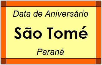 Data de Aniversário da Cidade São Tomé