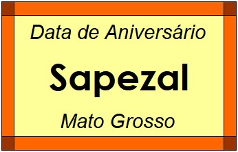 Data de Aniversário da Cidade Sapezal