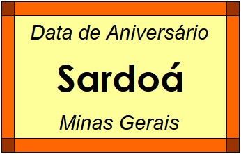 Data de Aniversário da Cidade Sardoá