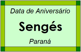 Data de Aniversário da Cidade Sengés