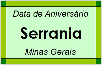 Data de Aniversário da Cidade Serrania