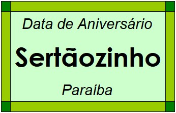 Data de Aniversário da Cidade Sertãozinho