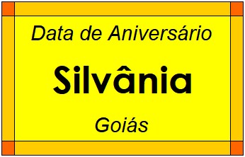 Data de Aniversário da Cidade Silvânia