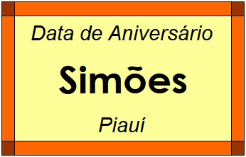 Data de Aniversário da Cidade Simões