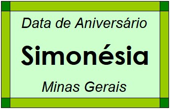 Data de Aniversário da Cidade Simonésia