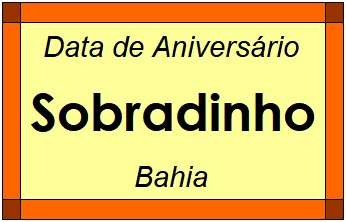 Data de Aniversário da Cidade Sobradinho