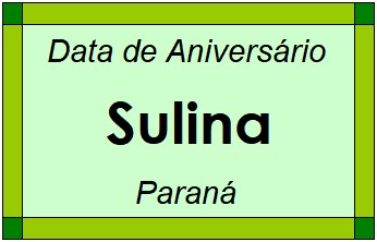 Data de Aniversário da Cidade Sulina