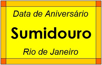 Data de Aniversário da Cidade Sumidouro