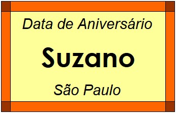 Data de Aniversário da Cidade Suzano