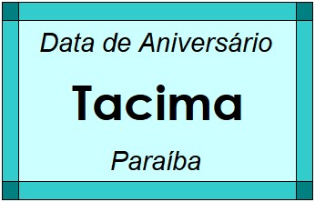 Data de Aniversário da Cidade Tacima