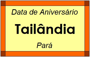 Data de Aniversário da Cidade Tailândia