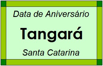 Data de Aniversário da Cidade Tangará