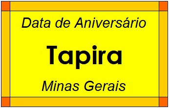 Data de Aniversário da Cidade Tapira