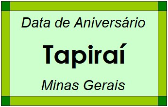 Data de Aniversário da Cidade Tapiraí