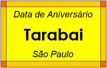 Data de Aniversário da Cidade Tarabai