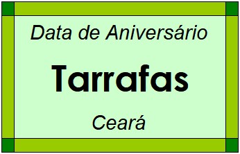 Data de Aniversário da Cidade Tarrafas