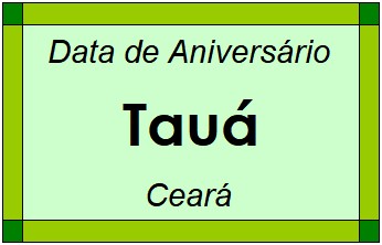 Data de Aniversário da Cidade Tauá