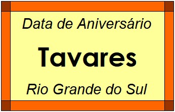 Data de Aniversário da Cidade Tavares