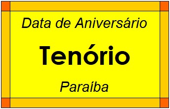 Data de Aniversário da Cidade Tenório