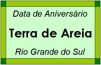 Data de Aniversário da Cidade Terra de Areia