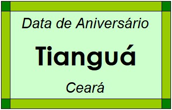 Data de Aniversário da Cidade Tianguá