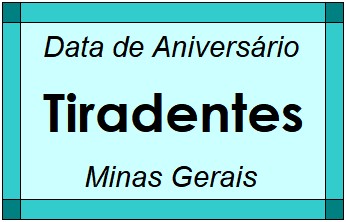 Data de Aniversário da Cidade Tiradentes