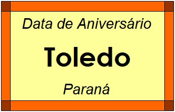 Data de Aniversário da Cidade Toledo