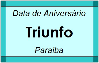 Data de Aniversário da Cidade Triunfo