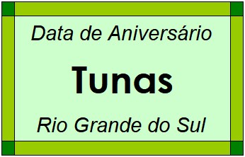 Data de Aniversário da Cidade Tunas