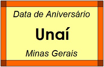 Data de Aniversário da Cidade Unaí