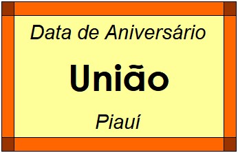 Data de Aniversário da Cidade União