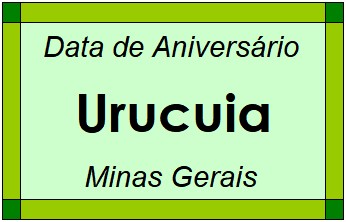 Data de Aniversário da Cidade Urucuia