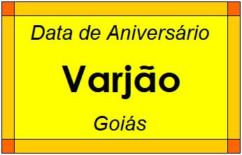 Data de Aniversário da Cidade Varjão