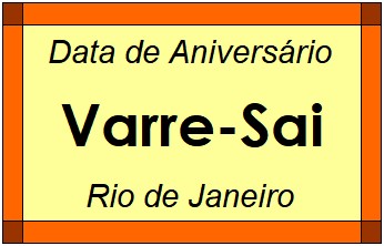 Data de Aniversário da Cidade Varre-Sai