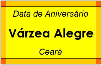 Data de Aniversário da Cidade Várzea Alegre