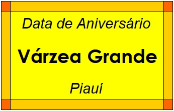 Data de Aniversário da Cidade Várzea Grande