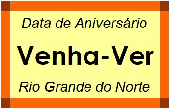 Data de Aniversário da Cidade Venha-Ver