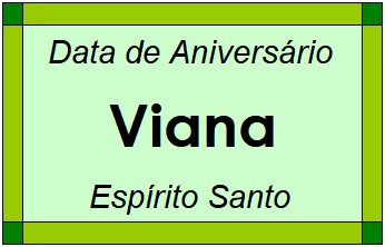 Data de Aniversário da Cidade Viana