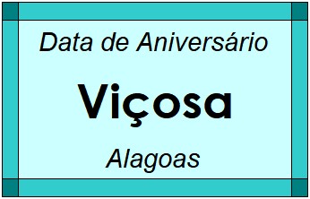 Data de Aniversário da Cidade Viçosa