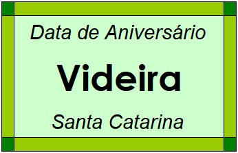 Data de Aniversário da Cidade Videira