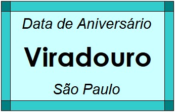 Data de Aniversário da Cidade Viradouro