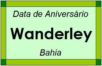 Data de Aniversário da Cidade Wanderley