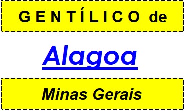 Gentílico da Cidade Alagoa