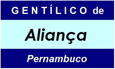 Gentílico da Cidade Aliança