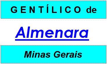 Gentílico da Cidade Almenara