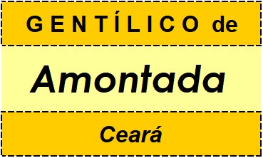 Gentílico da Cidade Amontada