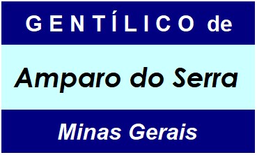 Gentílico da Cidade Amparo do Serra