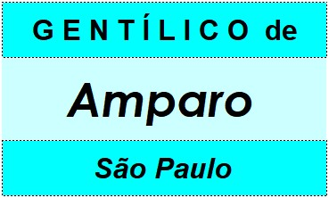 Gentílico da Cidade Amparo